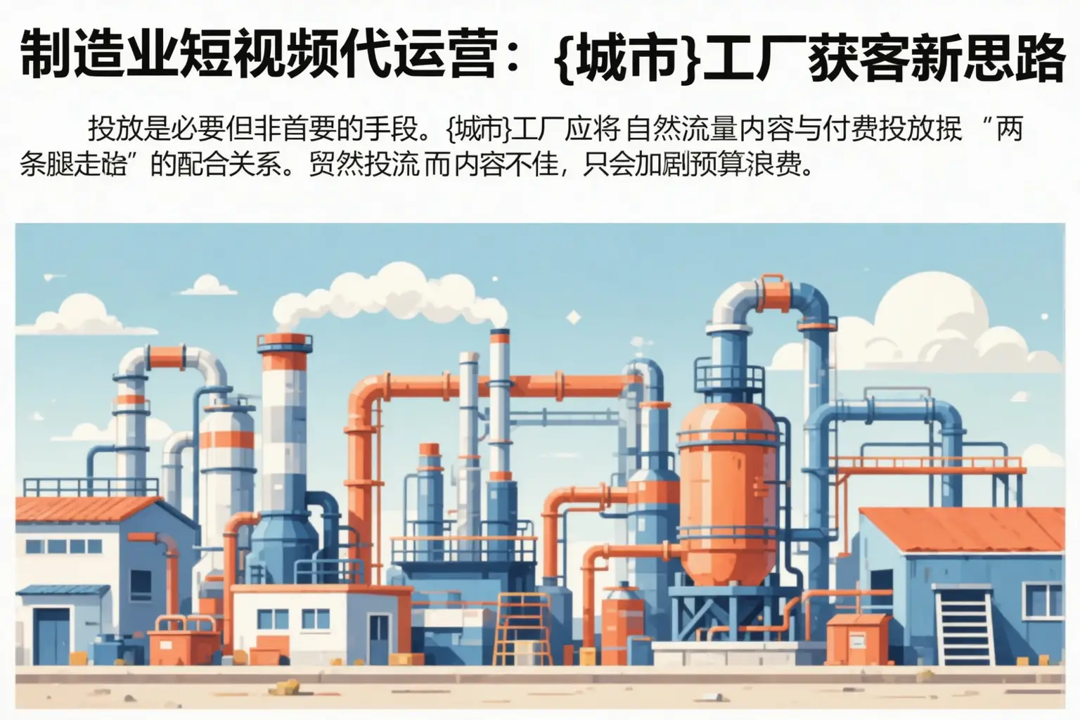 制造业短视频代运营:留坝工厂获客新思路